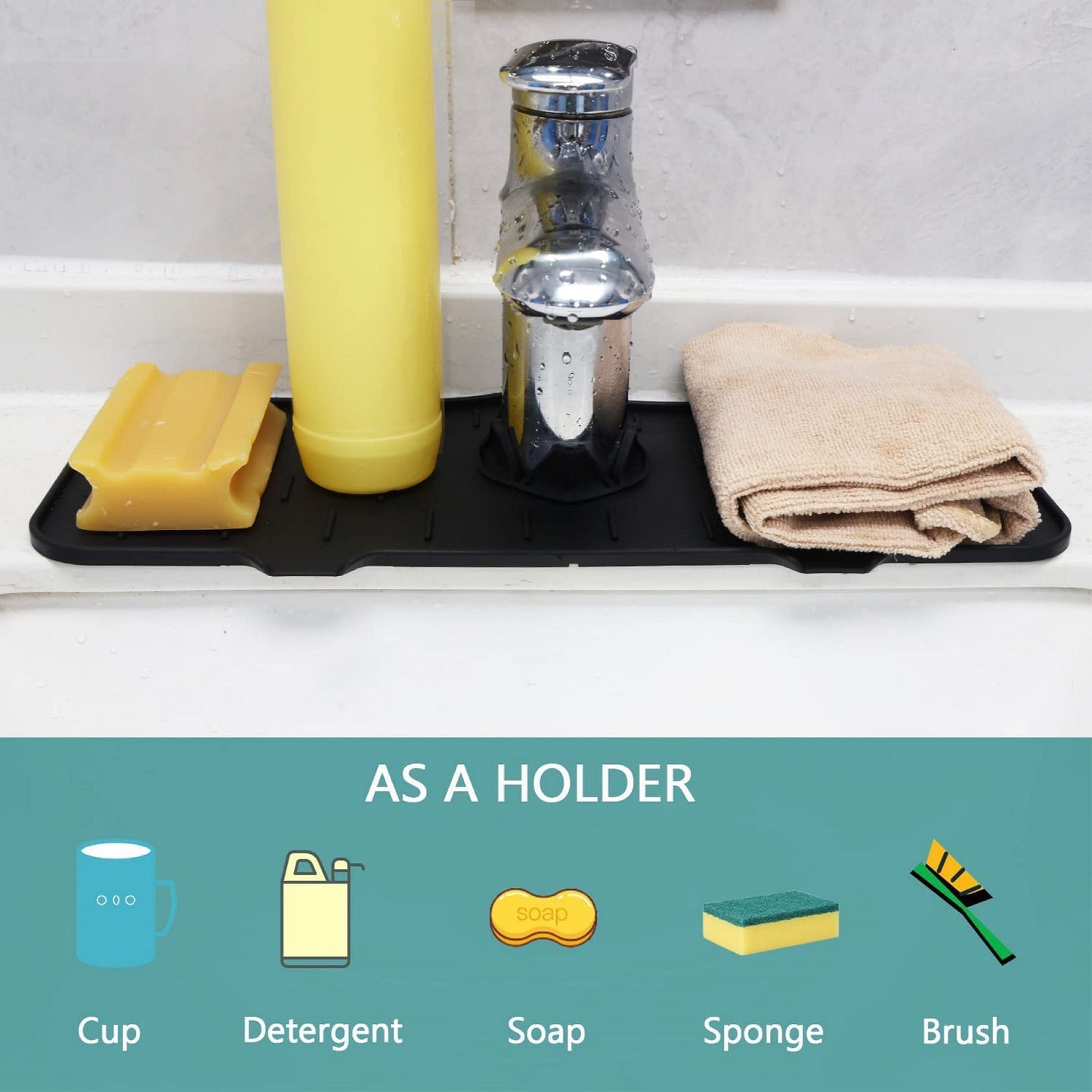 GrifoGuard™ – Tapete Silicona Antisalpicaduras 360°