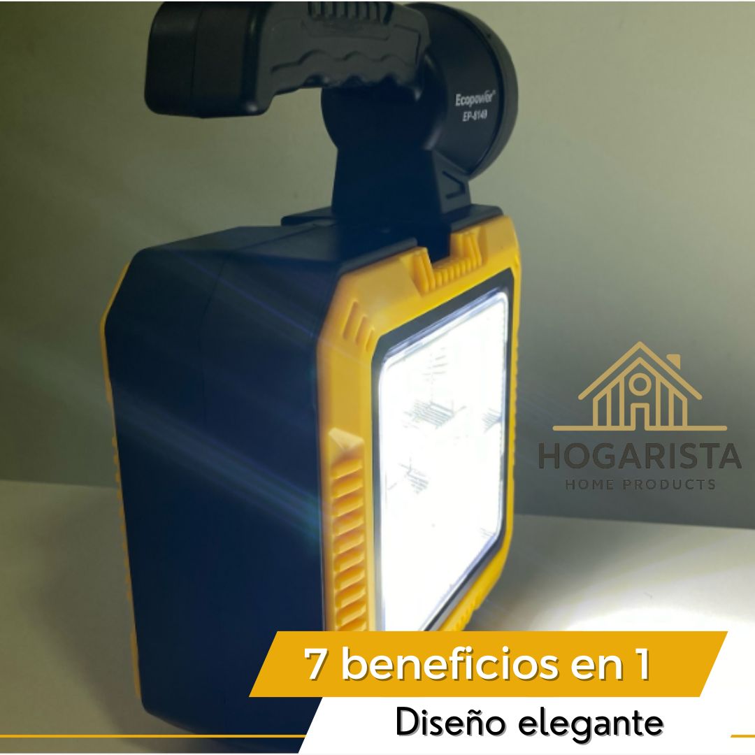 SUPER LINTERNA SOLAR 7 EN 1 CON KIT DE HERRAMIENTAS