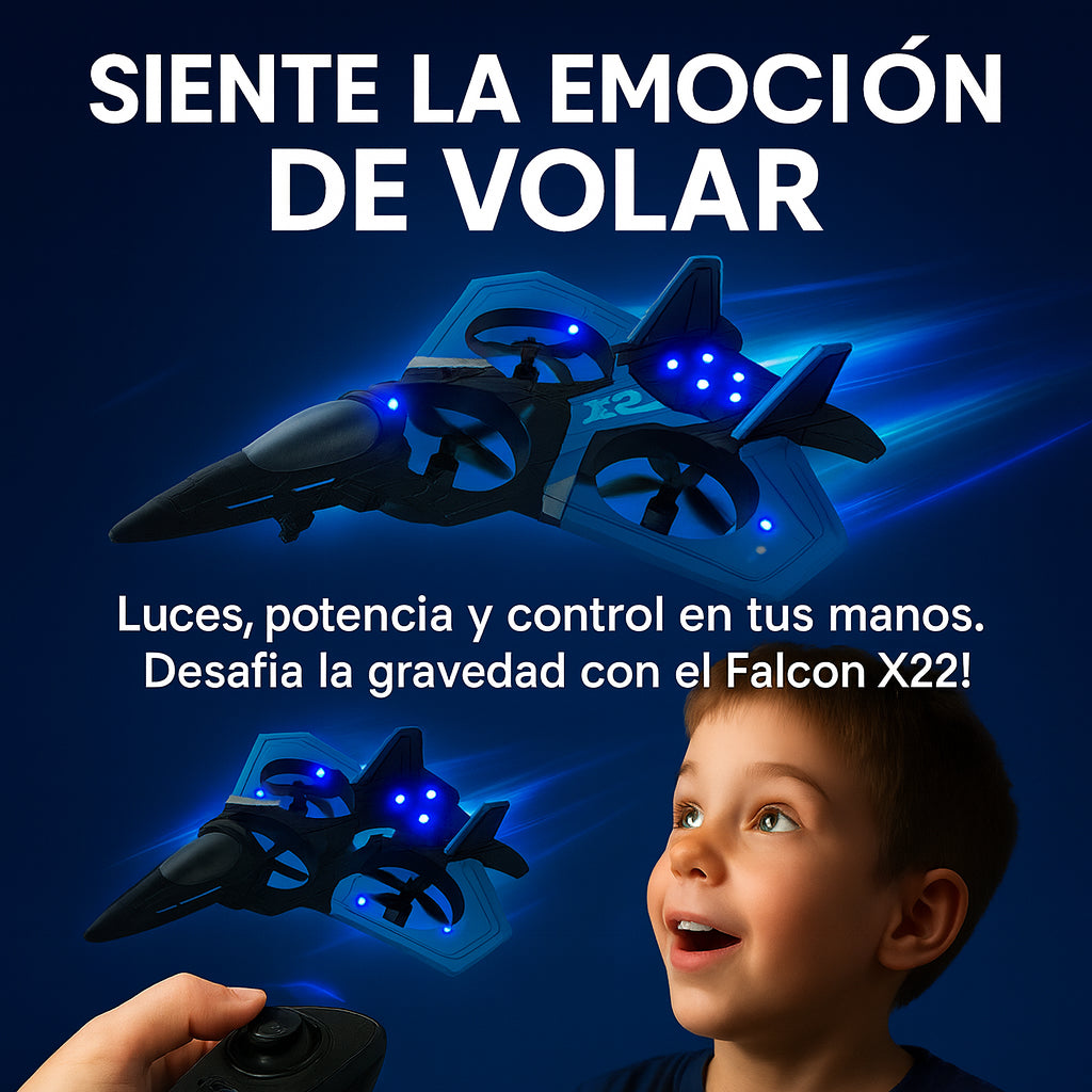 AVION FALCON X22 CON CONTROL REMOTO