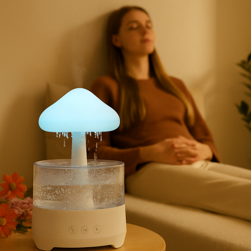 Nube Mágica 3 en 1 – Humidificador, Parlante y Luz LED Ambiental