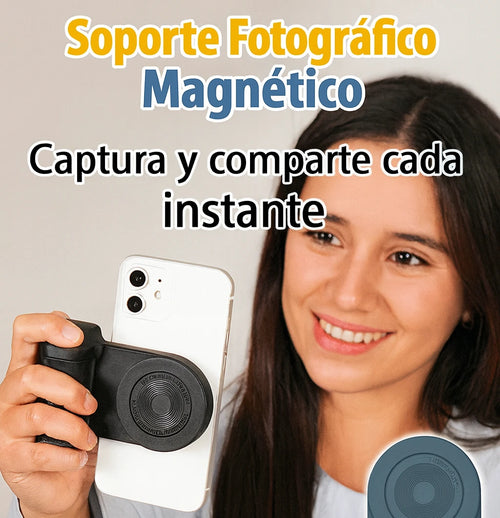 SOPORTE MAGNETICO PARA CELULAR TIPO CAMARA