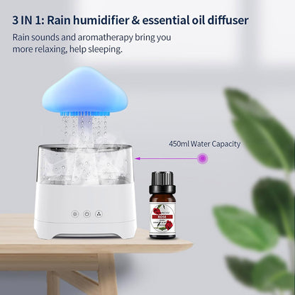 Nube Mágica 3 en 1 – Humidificador, Parlante y Luz LED Ambiental
