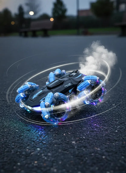 Carro Acrobático 360 con  luz led y efecto Humo