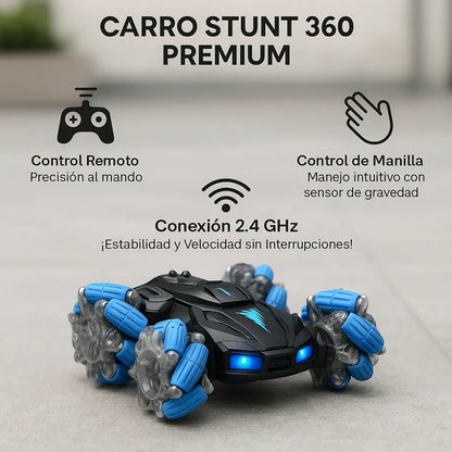 Carro Acrobático 360 con  luz led y efecto Humo