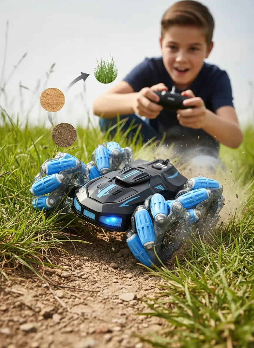 Carro Acrobático 360 con  luz led y efecto Humo